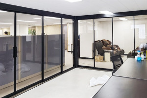 수원 광교 오피스텔의 매력을 더하는 4연동 슬라이딩 도어 시공 사례!