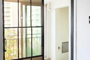 수원 우만동 40평아파트, 서비스룸에 품격을 더하는 고급 슬라이딩 도어 시공!