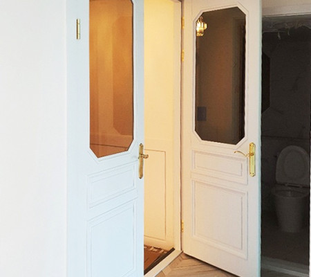 브론즈강화유리와 골드손잡이의 화려한 만남: 쌍용 스윗닷홈 프렌치도어 시공 후기