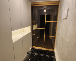 오산 아파트 인테리어: 폴리싱 바닥타…