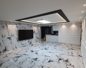 수원 영통 리모델링: 폴리싱타일로 완…